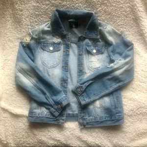 Boohoo Distressed Denim Jacket